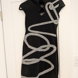 Stylish Black and Gray Women's Dress